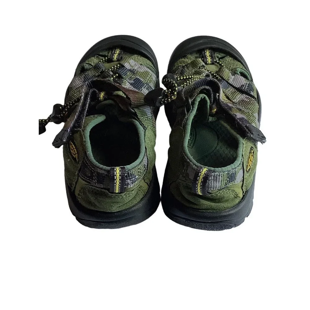 Keen Camouflage Newport H2 Hiking Sandals Kid Sz 1 Green Granola Girl Gorpcore‎